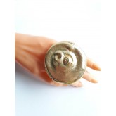 Statement Gold Ring, Brutalist